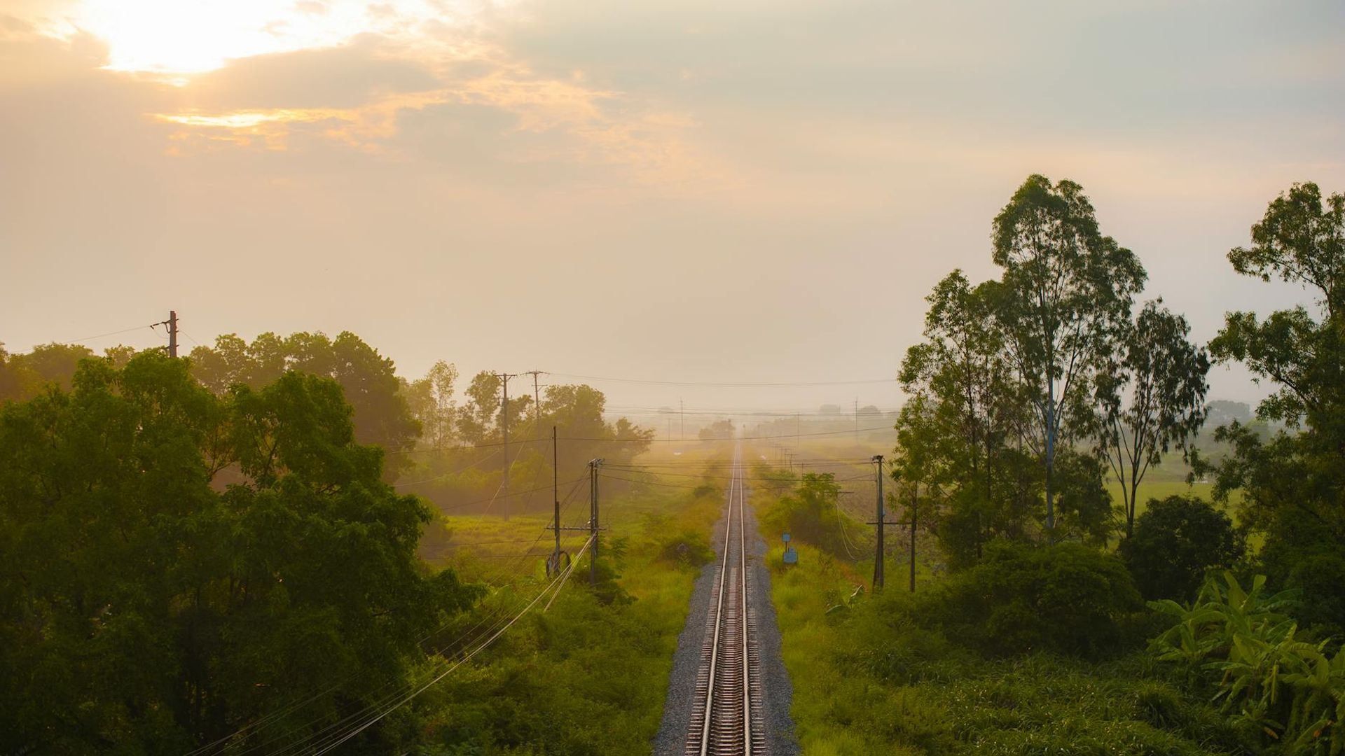 Serene natural landscape with soft morning light illuminating a quiet yoga space